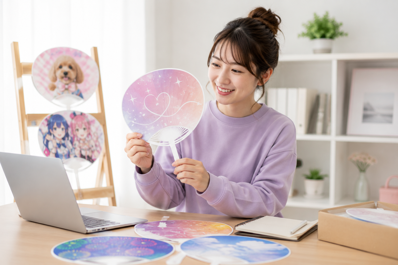 うちわダイレクトは1本から印刷可能